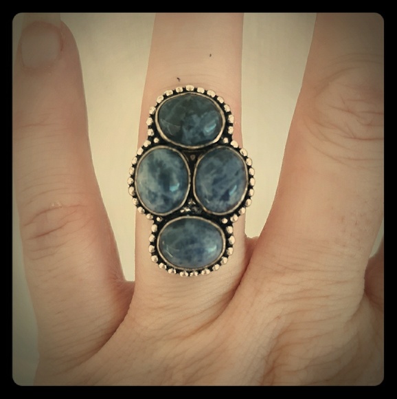 New Sodalite 925 Silver Ring. - Picture 1 of 6